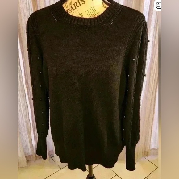 Liz Claiborne sweater with pearl details, L - Picture 9 of 9